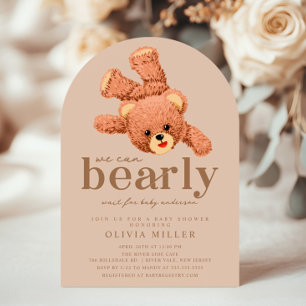 Adorable Teddy Bear Baby Dusche Einladung