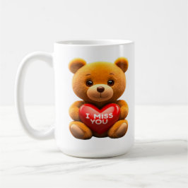Adorable Teddy bear I miss you Kaffeetasse