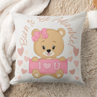 Adorable Teddy Bear Kissen für Baby Girls