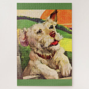 Adorable Terrier Hund der 40er Jahre Puzzle