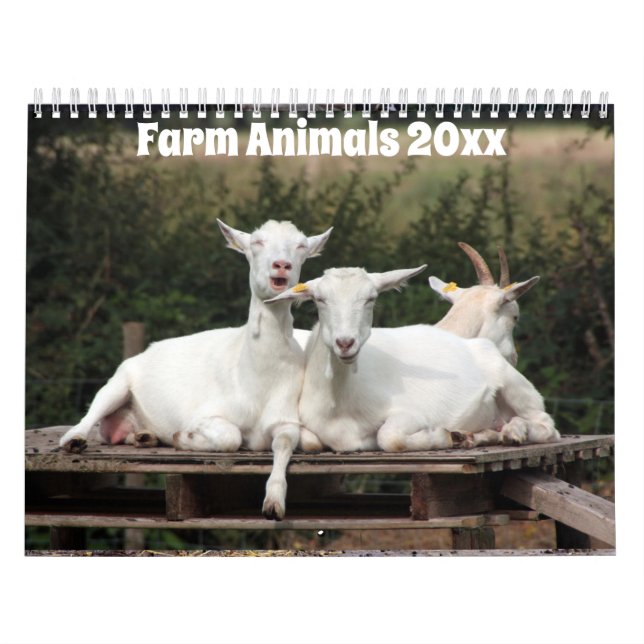 Adorable Tiere auf dem Bauernhof Kalender (Titelbild)