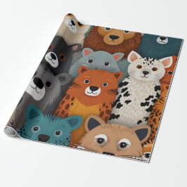Adorable Tiere Geschenkpapier