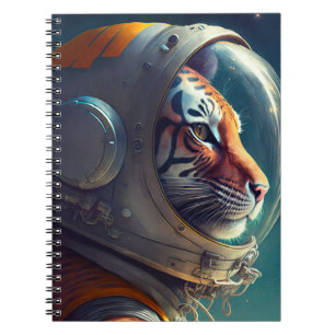 Adorable Tiger Astronaut-Notebook Notizblock