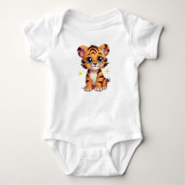 Adorable Tiger Cub Baby Bodysuit . Strampler