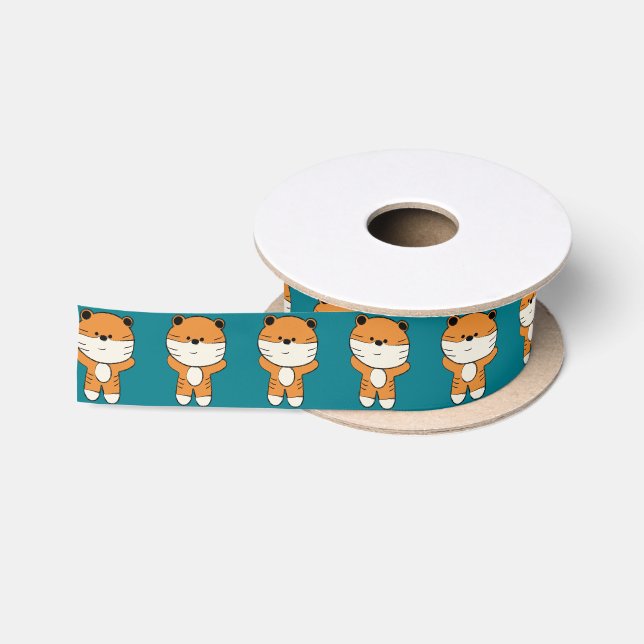 Adorable Tiger Satinband (Spule)