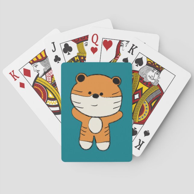 Adorable Tiger Spielkarten (Rückseite)