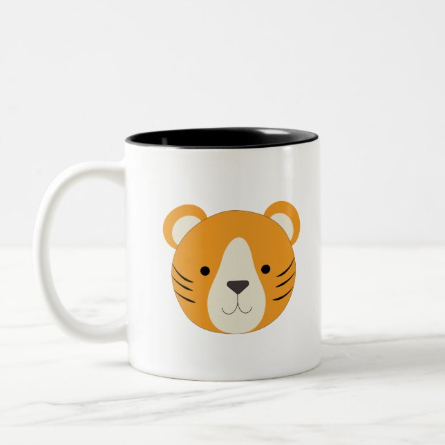 Adorable Tiger Zweifarbige Tasse (Links)