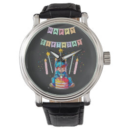 Adorable Toddler First Birthday Cute Boy Armbanduhr