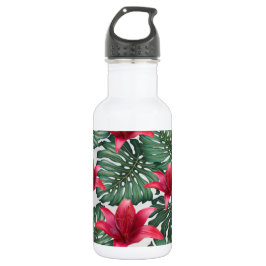 Adorable Tropical Palm Hawaiian Hibiskus Trinkflasche