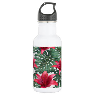 Adorable Tropical Palm Hawaiian Hibiskus Trinkflasche