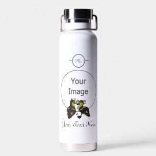 Adorable Twin Baby Duckling Huddling Cartoon Trinkflasche