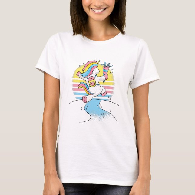 Adorable Unicorn Kid T - Shirt (Vorderseite)