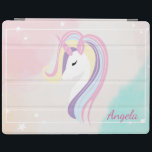 Adorable Unicorn Magical Stars Ombre iPad Hülle<br><div class="desc">Ein zauberhaftes Einhorn. Ein elegantes und raffiniertes Design.</div>