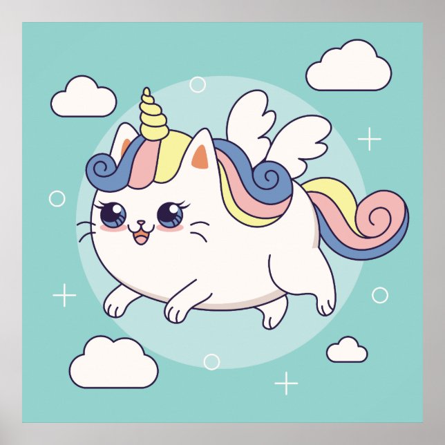 Adorable Unicorn Poster (Vorne)