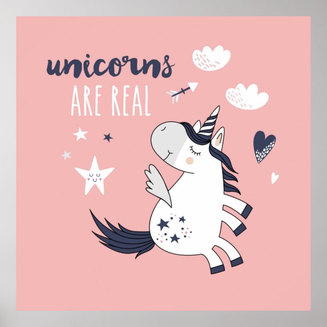 Adorable Unicorn Poster (Vorne)