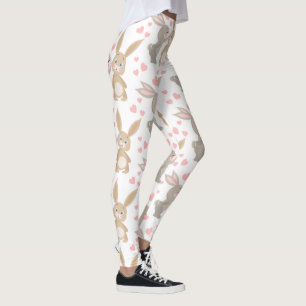 Adorable Valentine Rabbits Leggings