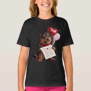 Adorable Valentine's Dog Design - Perfektes Gesche T-Shirt