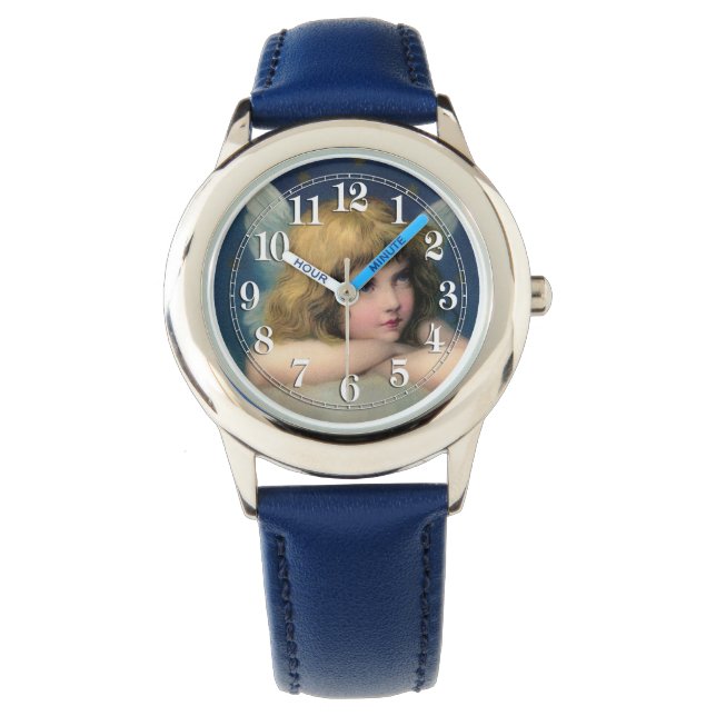 Adorable Vintag Angel Armbanduhr (Vorderseite)