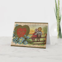 Adorable Vintag Illustration Kinder Big Heart