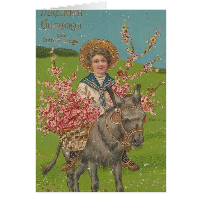 Adorable Vintage Postkarte (Vorne)