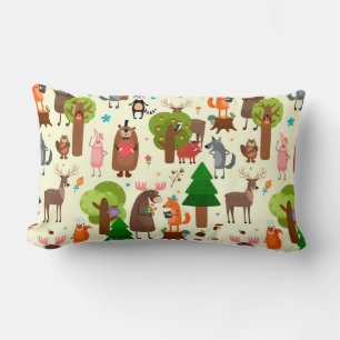 Adorable Waldtiere Lendenkissen