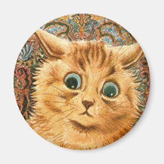 Adorable Wallpaper Cat von Louis Wain Magnet
