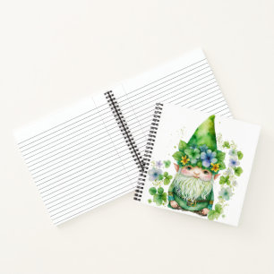 ADORABLE WATERCOLOR IRISH CELTIC GNOME NOTIZBUCH