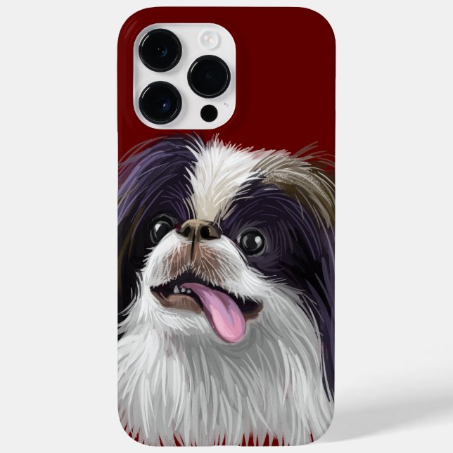 ADORABLE WATERCOLOR JAPANESE KINDERHUND Case-Mate iPhone HÜLLE (Rückseite)