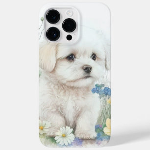 ADORABLE WATERCOLOR MALTESISCHE PUPPY HUND Case-Mate iPhone 14 PRO MAX HÜLLE