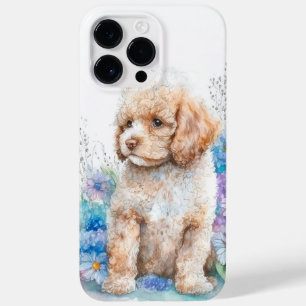 ADORABLE WATERCOLOR POODLE PUPPY HUND Case-Mate iPhone 14 PRO MAX HÜLLE
