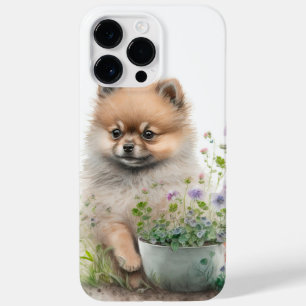 ADORABLE WATERCOLOR RED SPITZ PUPPY HUND Case-Mate iPhone 14 PRO MAX HÜLLE