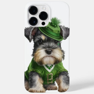 ADORABLE WATERCOLOR SCHNAUZER HUND IN GRÜN GEHALTE Case-Mate iPhone 14 PRO MAX HÜLLE