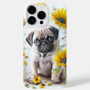 ADORABLE WATERCOLOR SCHWARZ TAN MOPS PUPPY HUND Case-Mate iPhone 14 PRO MAX HÜLLE
