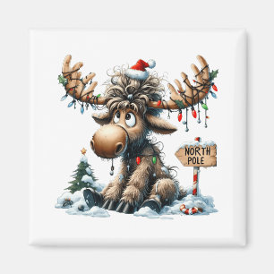 Adorable Weihnachten Elche Merry Christmoose Men W Magnet