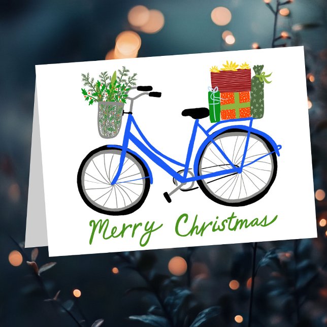 Adorable Weihnachten Fahrrad Urlaub Weihnachten Ge Karte (Adorable Christmas Bicycle Holiday Xmas Gifts CUSTOM Card
)
