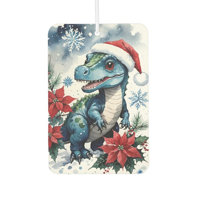Adorable Weihnachten Weihnachten Weihnachten T-Rex Autolufterfrischer (Vorderseite)