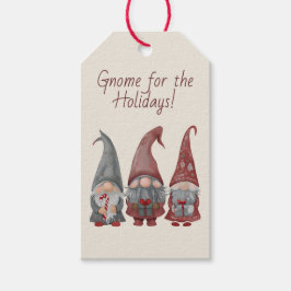 Adorable Weihnachtsgnomen mit Holiday Cheer Geschenkanhänger