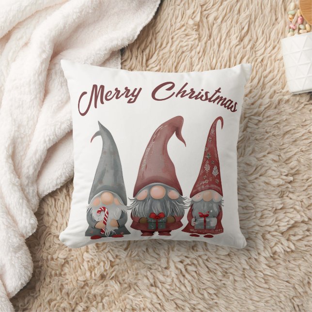 Adorable Weihnachtsgnomen mit Holiday Cheer Kissen (Decke)