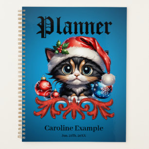 Adorable Weihnachtskätzchen. Planer