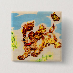 adorable Welpe Button
