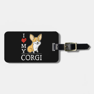 Adorable Welsh Corgis Niedlicher Hund I Liebe Me Gepäckanhänger