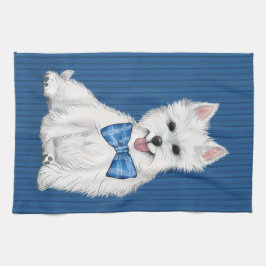 Adorable West Highland White Terrier Kitchtuch Geschirrtuch