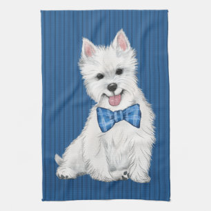 Adorable West Highland White Terrier Kitchtuch Geschirrtuch