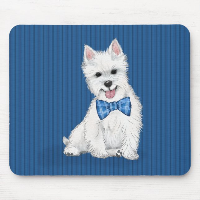 Adorable West Highland White Terrier Mouse Pad Mousepad (Vorne)
