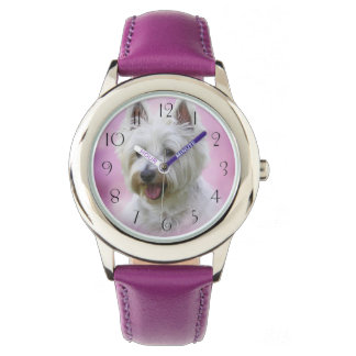 Adorable West Hochland Weiß Terrier Armbanduhr