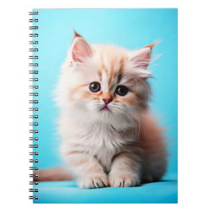 Adorable White Kitten Potrait-54971 Notizblock