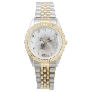 Adorable White West Highland Terrier Armbanduhr