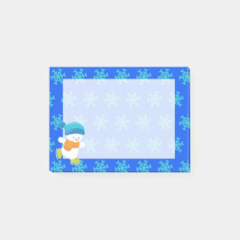Adorable Winter Thema Schnee Baby Snowman Post-it Klebezettel