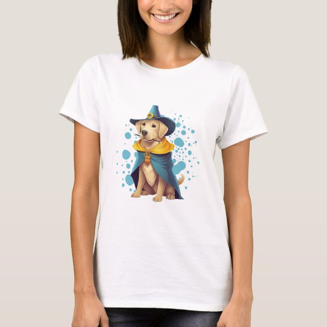 Adorable Wizard Dog T-Shirt (Vorderseite)