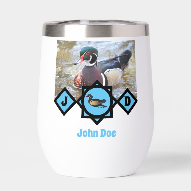 Adorable Wood Duck Name Tag Foto (Rückseite)